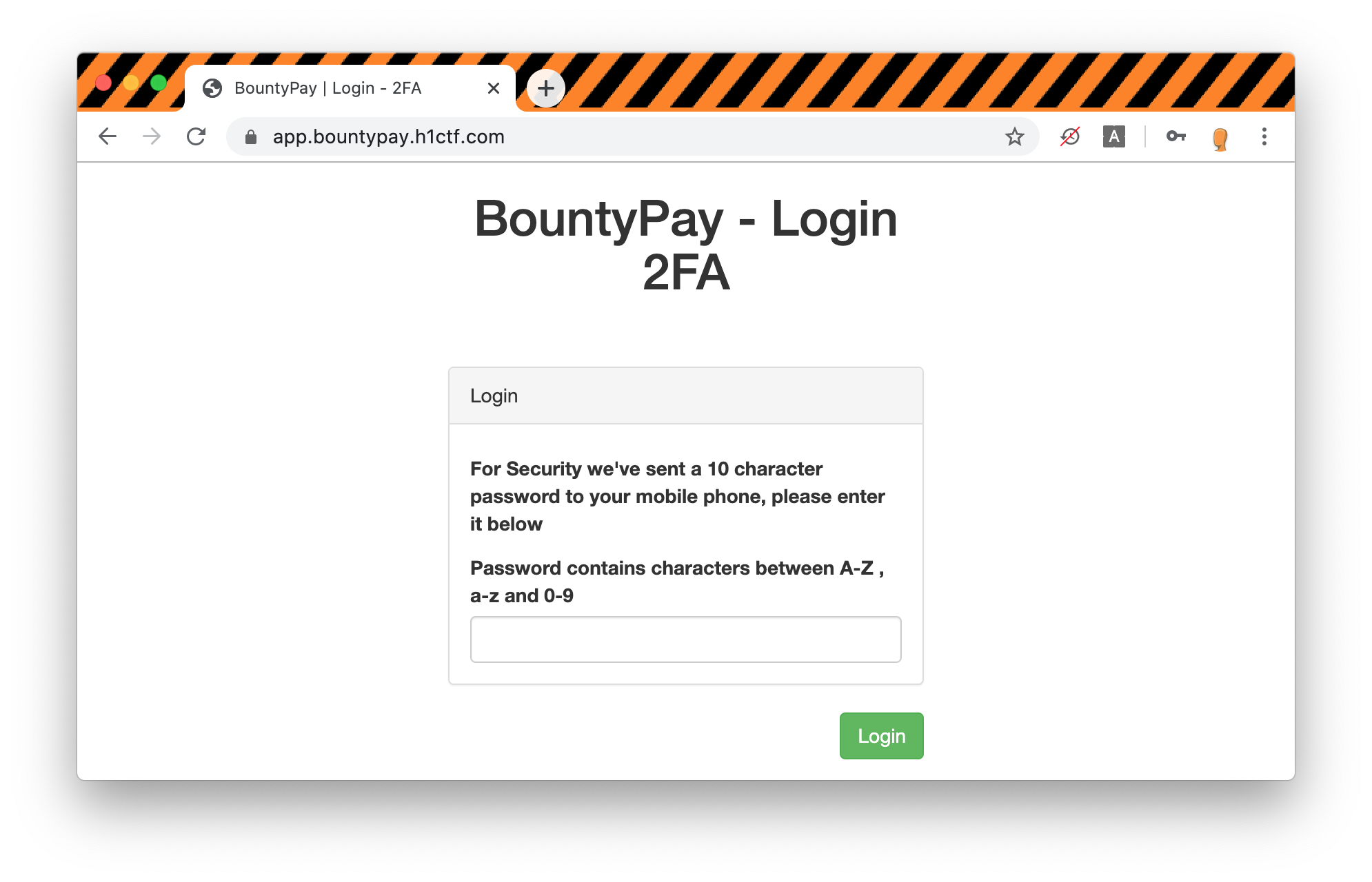 BountyPay - Login 2FA