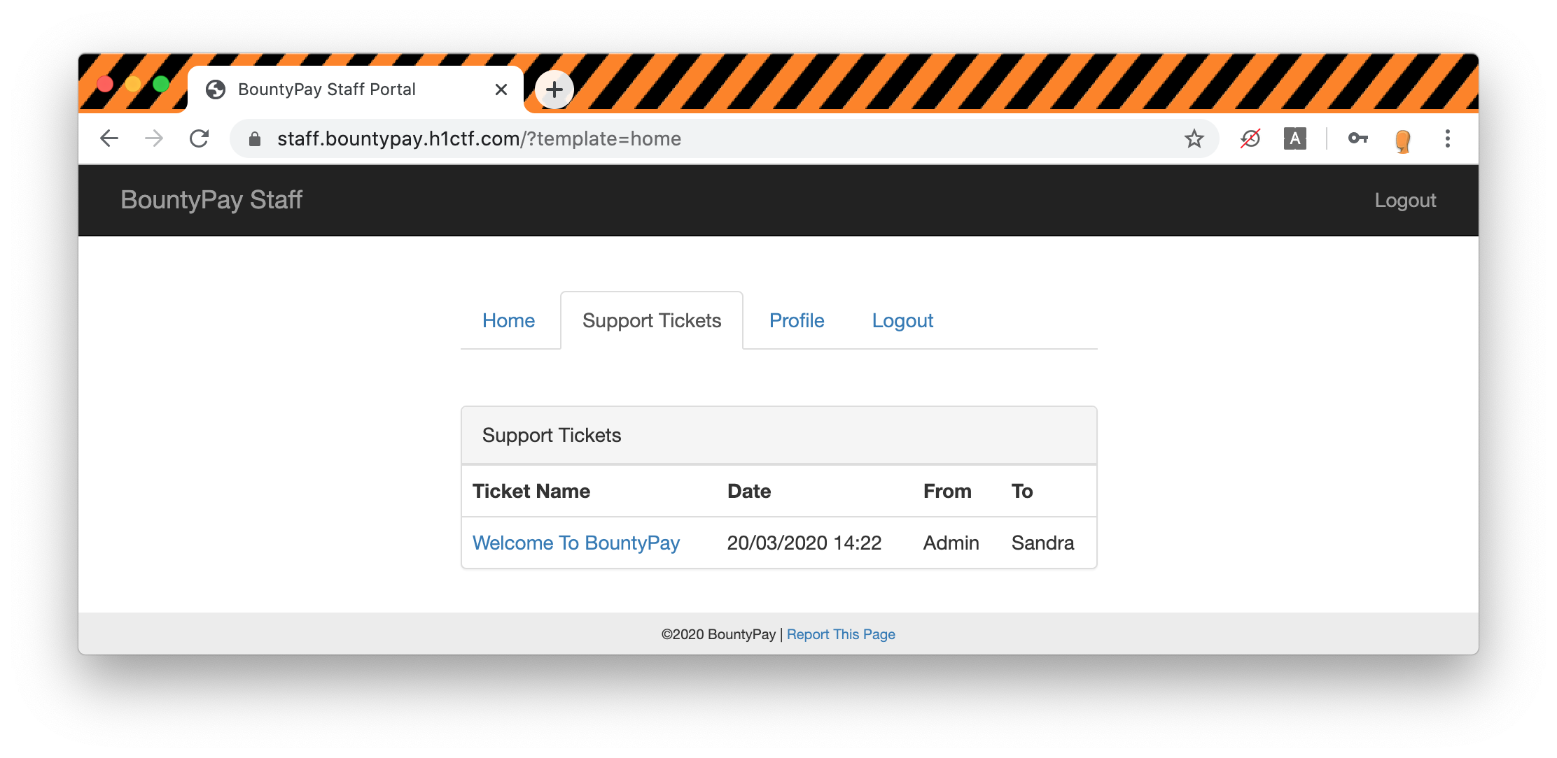 Support Tickets